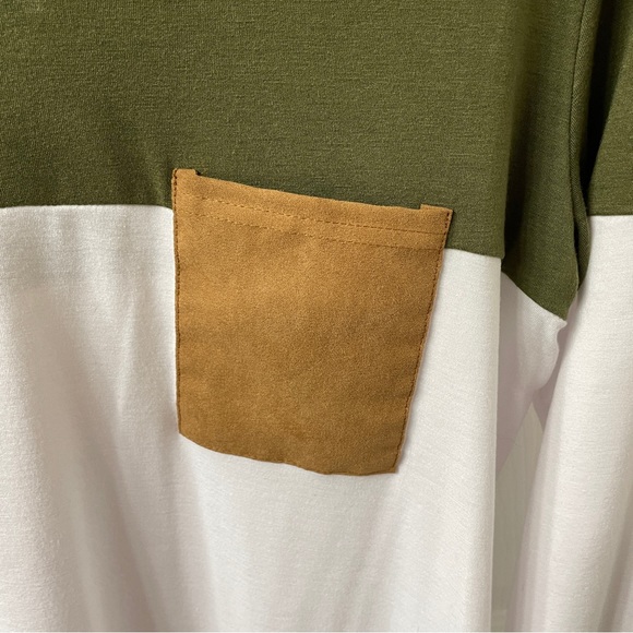 V Neck Color Block Shirt - Picture 3 of 4